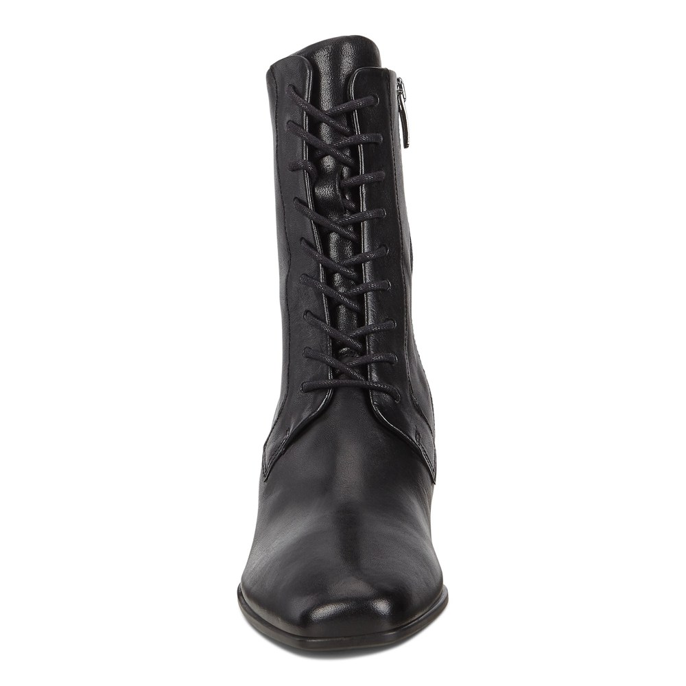 ECCO Womens Boots Black - Shape 60 Squared Lace-Up - FPI-167345